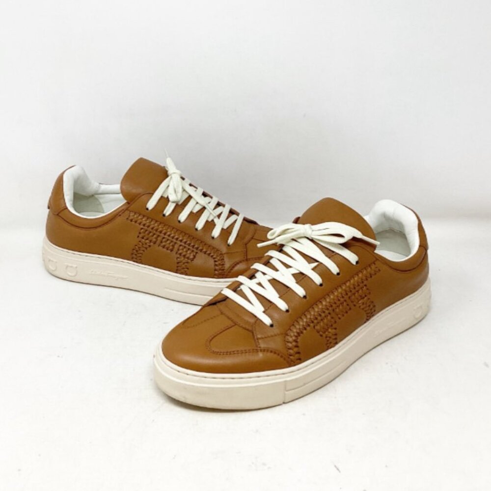 Salvatore Ferragamo #G9r2zz Pedros Vilcoma Calf Sneakers Size 8.5